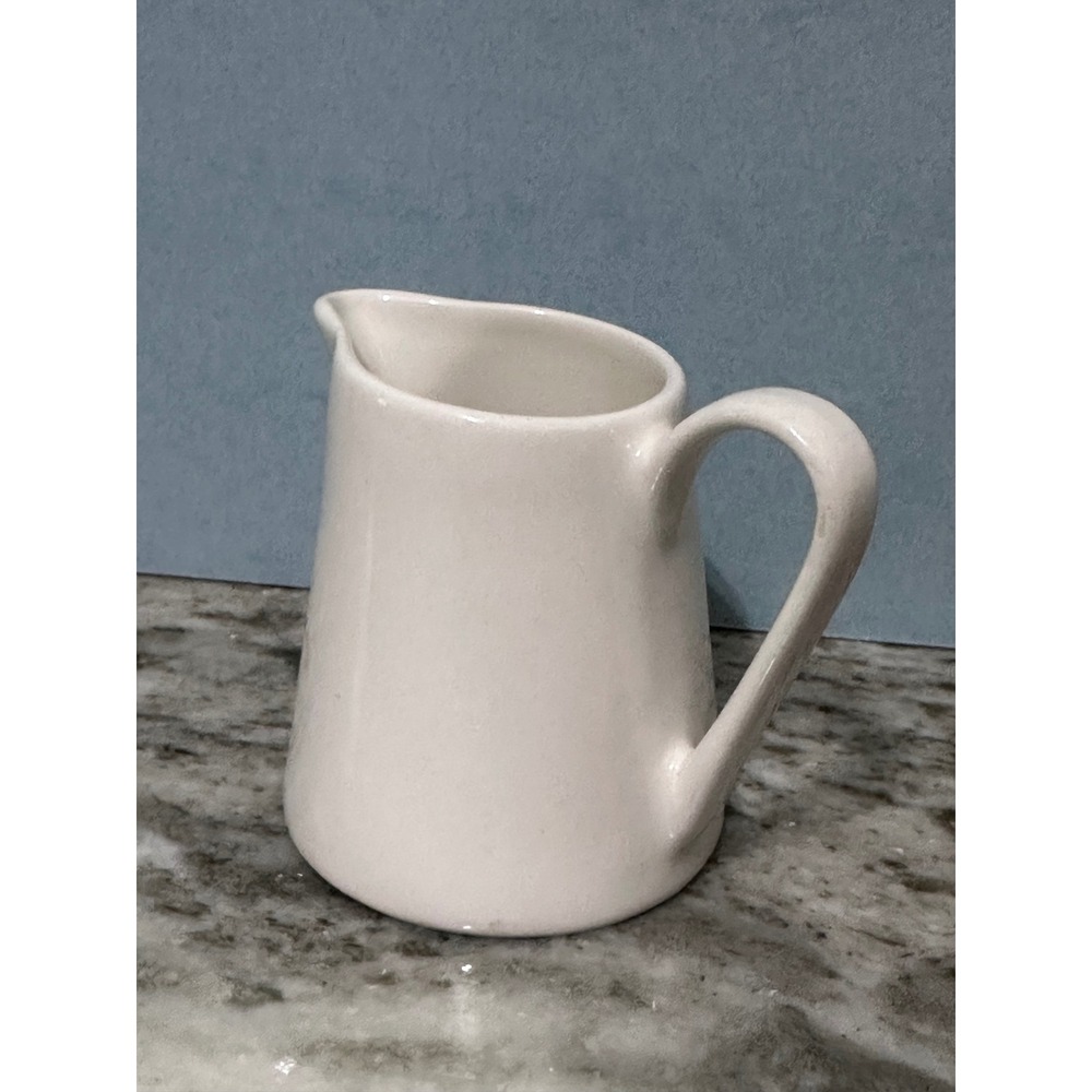 Syracuse China Syralite White Ceramic Creamer Pitcher 99-H USA Made Vintage